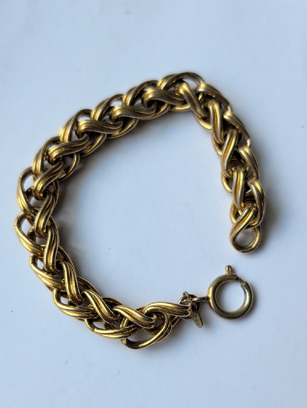 Napier Gold Tone Braided Link Bracelet